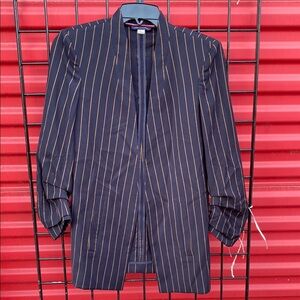 Chic navy blue Pinstripe Blazer